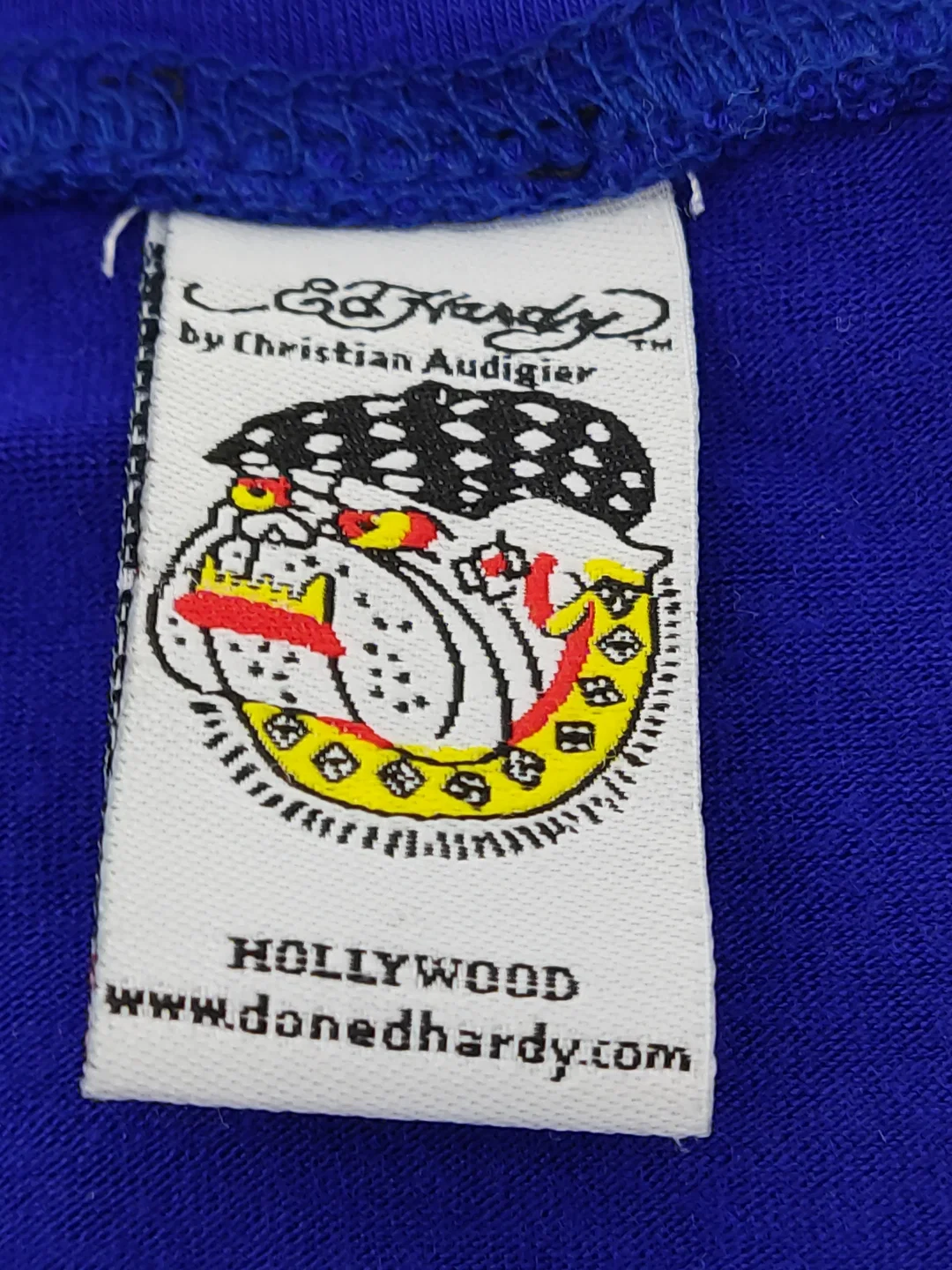 Ed Hardy Damen Shirt violett/mehrfarbig Gr. S Vintage – Bild 2