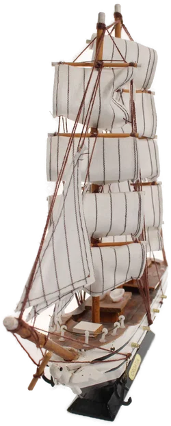 Dekoratives Schiffsmodell „CROATIA“ — Holzsockel, Stoffsegel, Souvenir-Dekoration - Bild 4