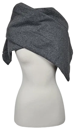 Schal Damen, grau/schwarz - Bild 2