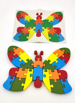 Holzpuzzle Schmetterling - Bild 2