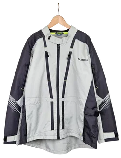 FASTWAY Herren Motorrad Jacke & Hose, schwarz/grau- Gr. 5XL - Bild 2