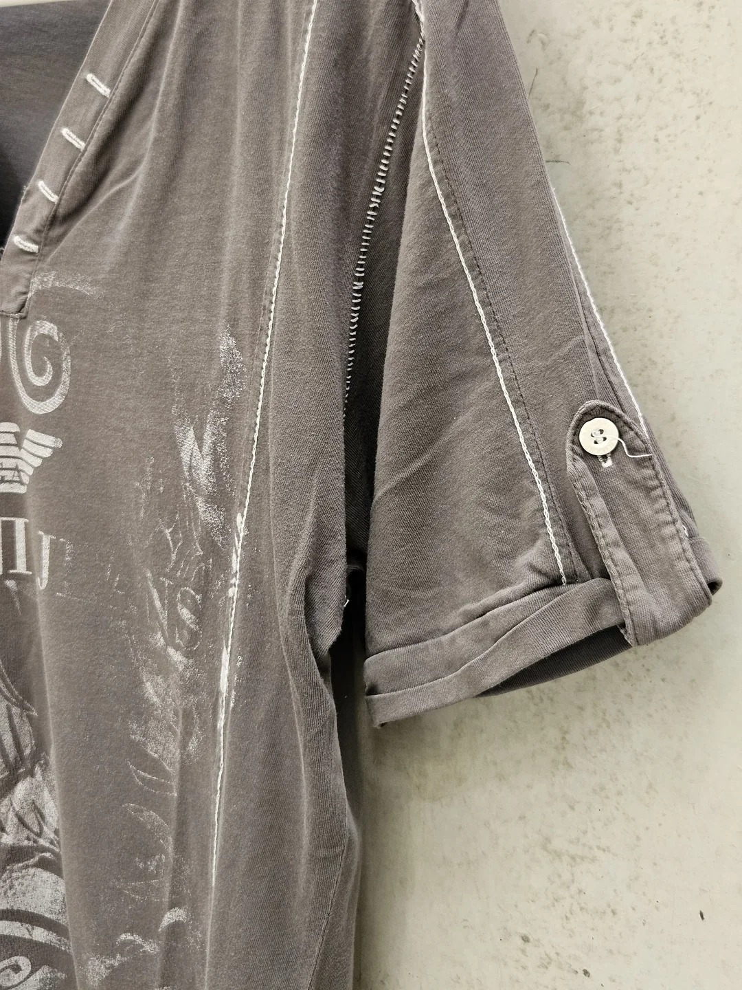  Emporio Armani Y2K Herren-Shirt, grau - gr. L  – Bild 5