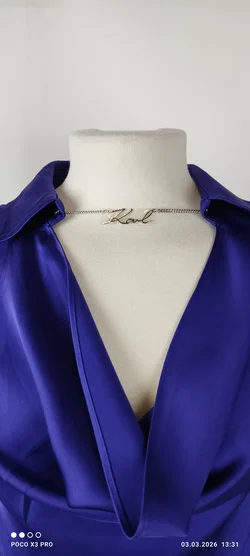 Karl Lagerfeld Damen Midikleid neu mit Etikett | Abend-Eleganz Größe M / 38 – Vorschau 7