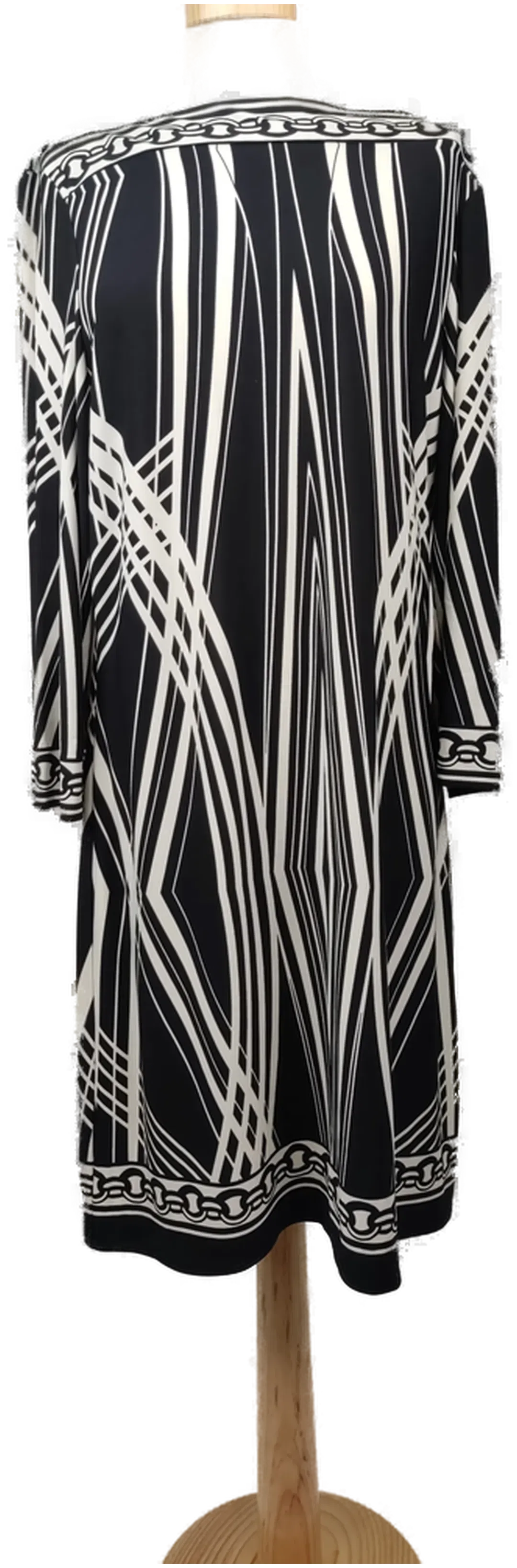 Jake*s Damenkleid midi  schwarz-weiss - XXL/44 - Bild 1