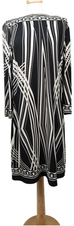 Jake*s Damenkleid midi  schwarz-weiss - XXL/44 - Bild 1