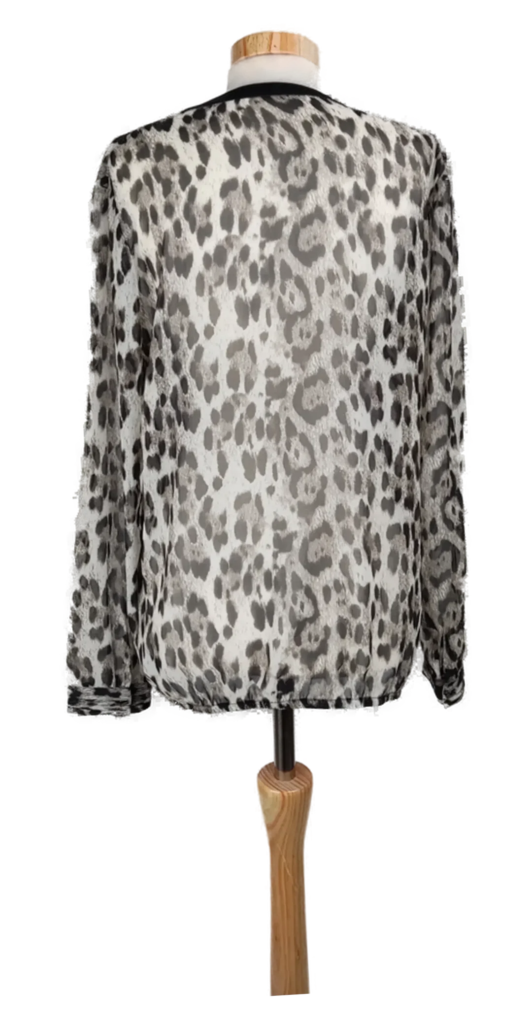Damen Bluse Animal Print transparent - M/38 – Bild 2