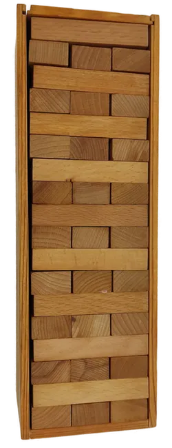 Janga/Goki Geschicklichkeitsspiel Wackelturm in Holz Box / Holzspielzeug - Bild 4
