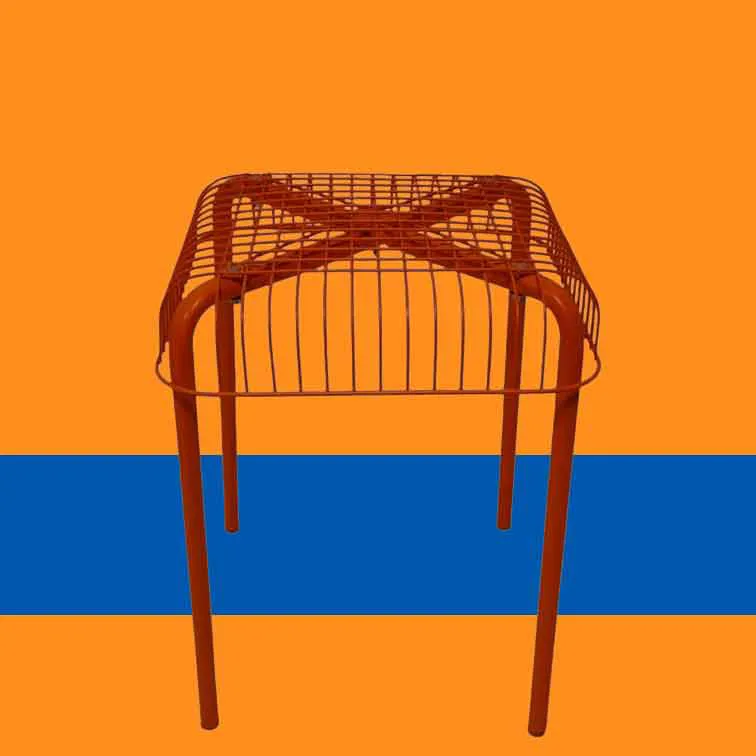 Vintage Västerön Design-Hocker aus Metal von Ikea, 1990er - Bild 1