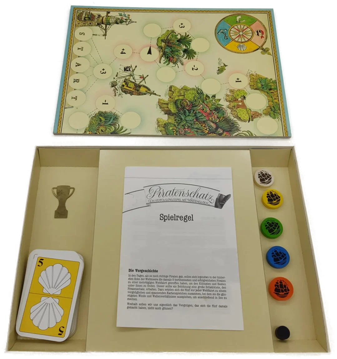 Vintage Unser Lieblingsspiel: Piratenschatz "Ein Verfolgungsspiel mit Kartenglück" – Bild 3
