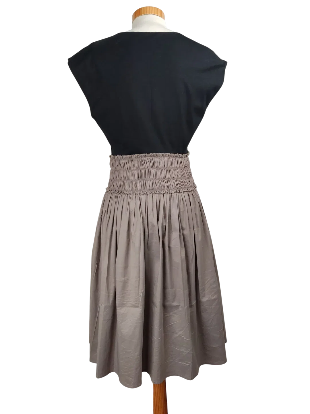 PAULE KA Damen Midikleid, schwarz/grau - Gr. 40/L – Bild 2