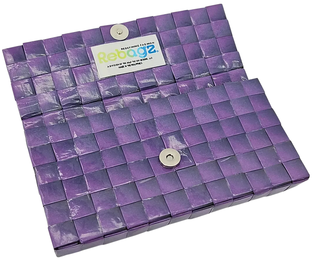 Rebagz Upcycling Damen Geldbörse - lila  - Bild 4