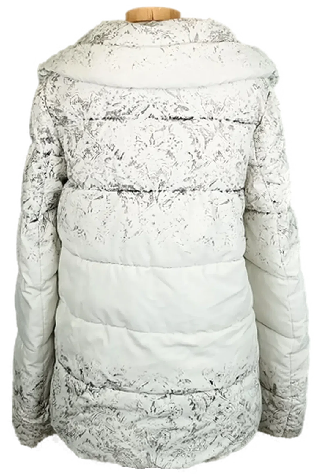 Desigual Winter Damenjacke weiß gemustert Gr. M – Bild 2