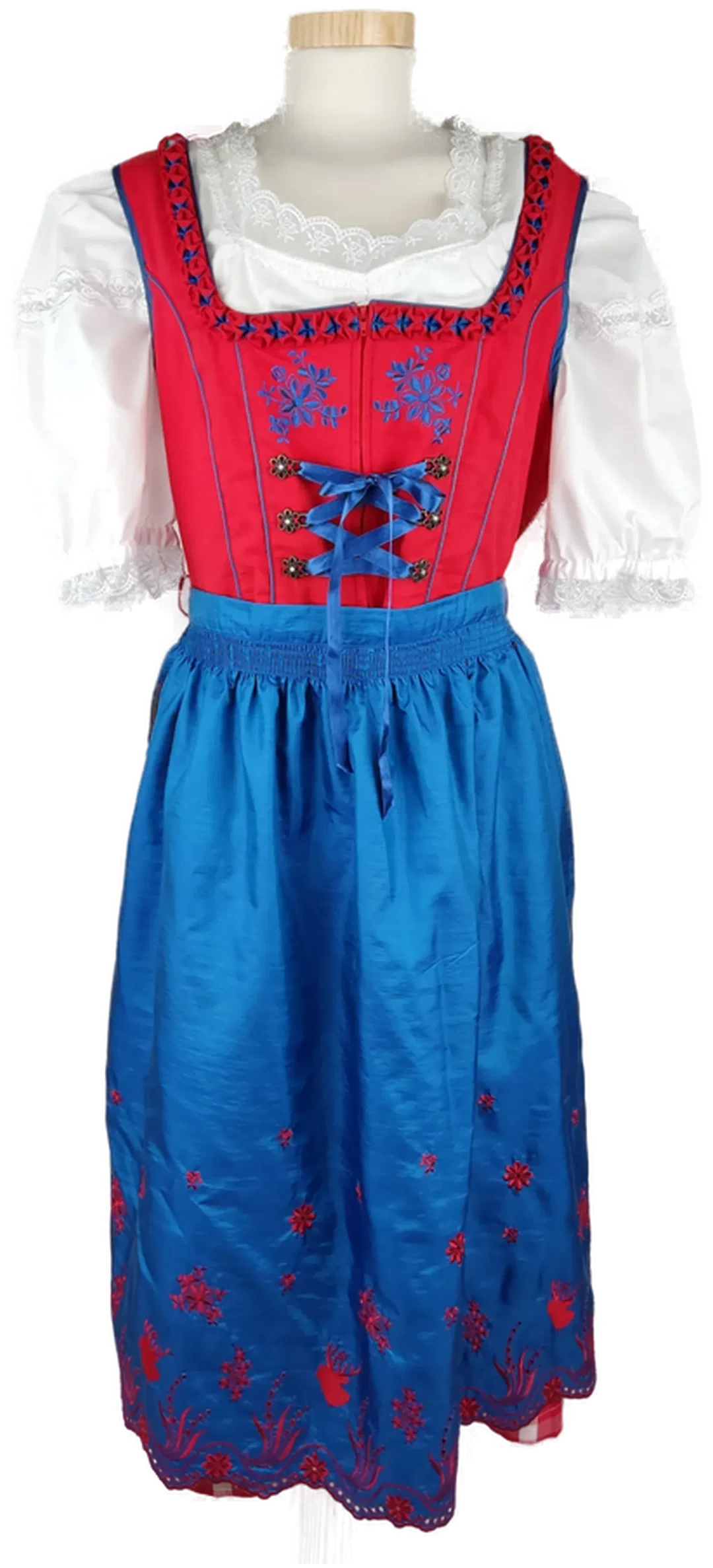 Dirndlbluse 'Emilia Lay', weiß mit Rüschen, Größe 46 – Bild 4