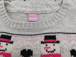 Dopo Dopo Kinder Strickkleid grau/gemustert Gr. 128 - Bild 3