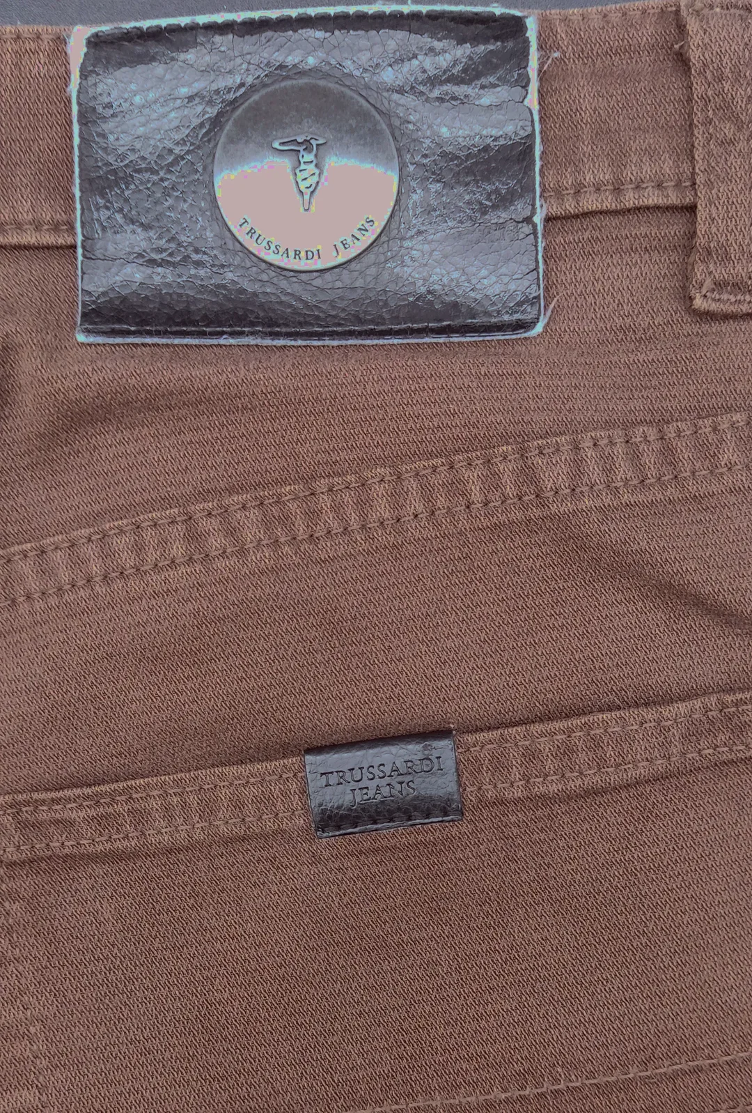 Trussardi Herren Hose braun Gr. UK 30 – Bild 3