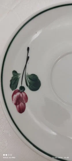 Lilien Porzellan Mokka-Untersetzer 3er | Vintage-Schatz - Bild 5