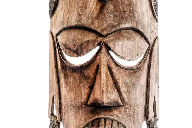 Afrikanische Holzmaske Wandbehang 66 cm – Bild 3