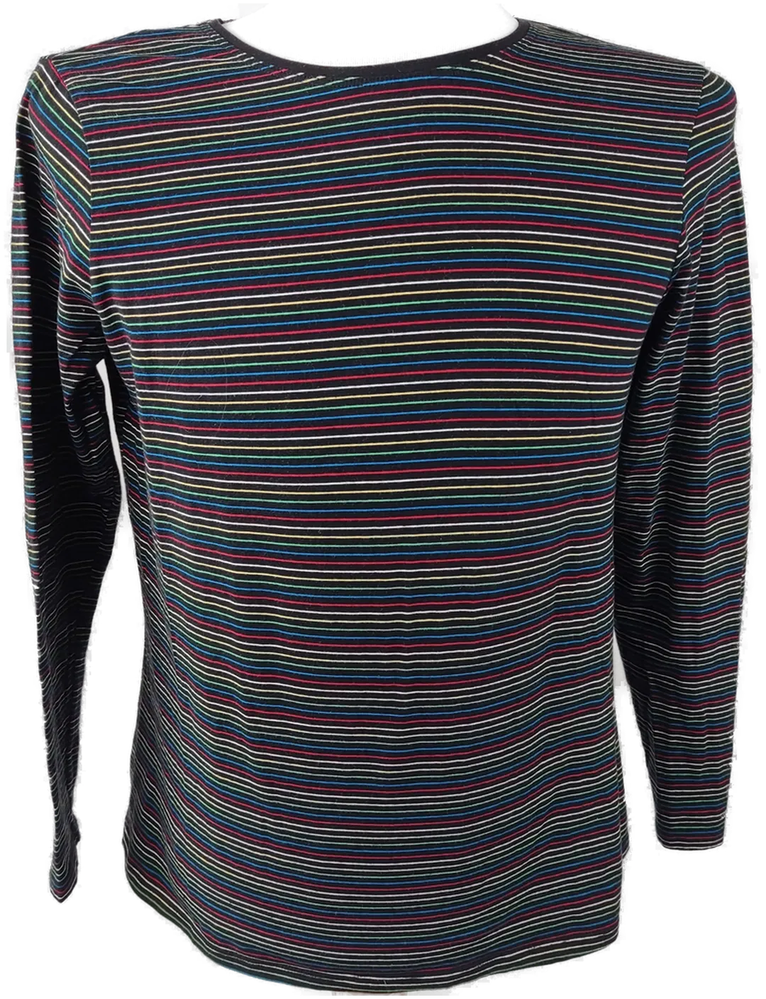 Primark Damen Langarmshirt schwarz bunt gestreift - GR. 46/48 - Bild 1