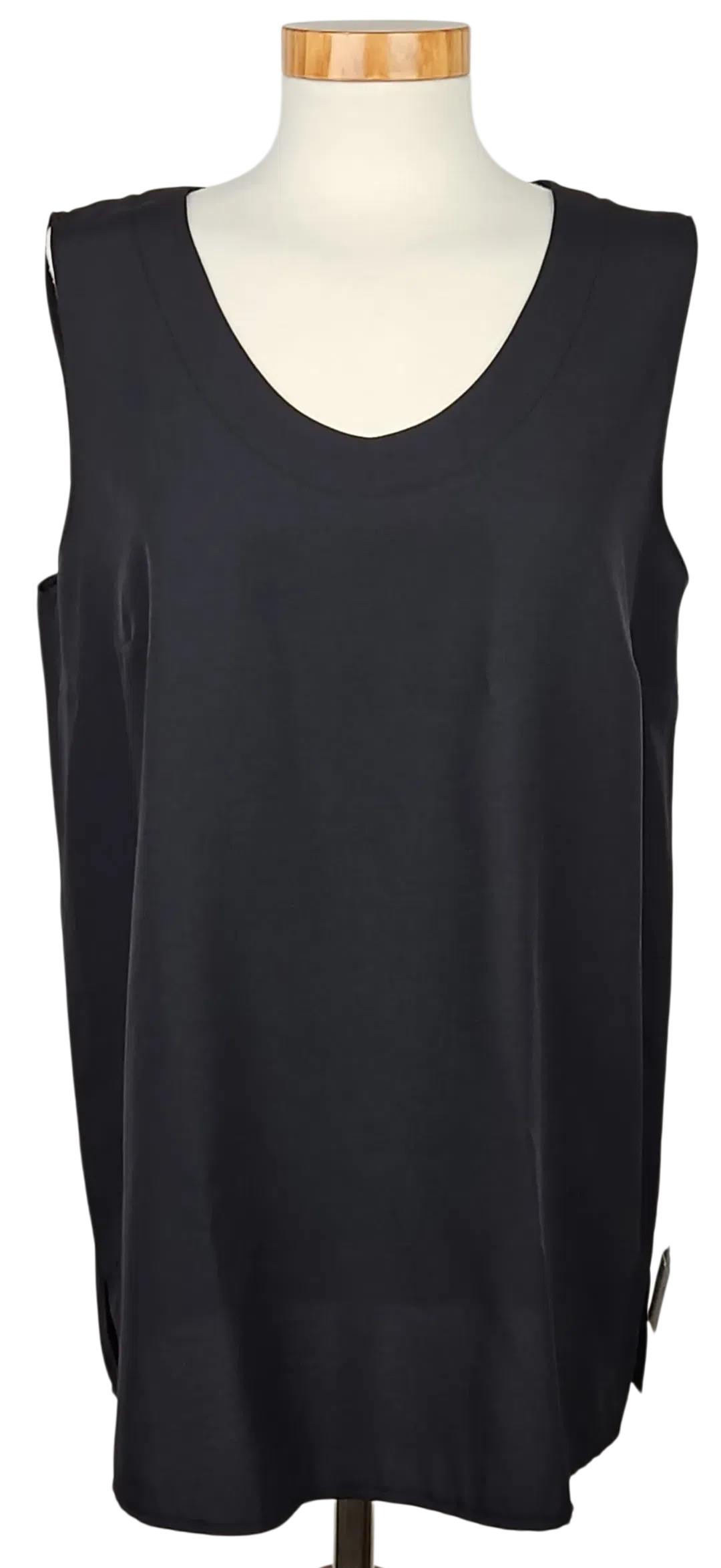 Rena Moden Vintage Damen Top, schwarz - Gr. L  - Bild 1