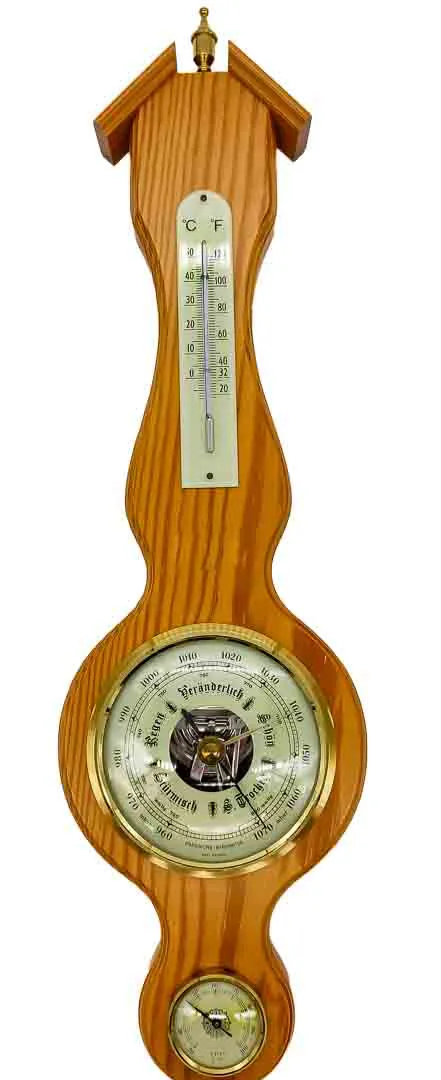 Wetterstation 1970er Barometer-Thermometer-Hygrometer - Bild 4