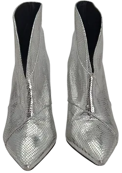 ISABEL MARANT Damen Stiefeletten, silber - Gr. 36 - Bild 3