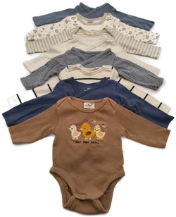 8 Stk. Langarmbody Baby, Gr. 50/56 – Vorschau 2