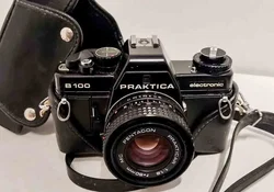 Praktica B100 electronic + MC Pentacon Prakticar 50mm f/1.8 + Tasche – Vorschau 4