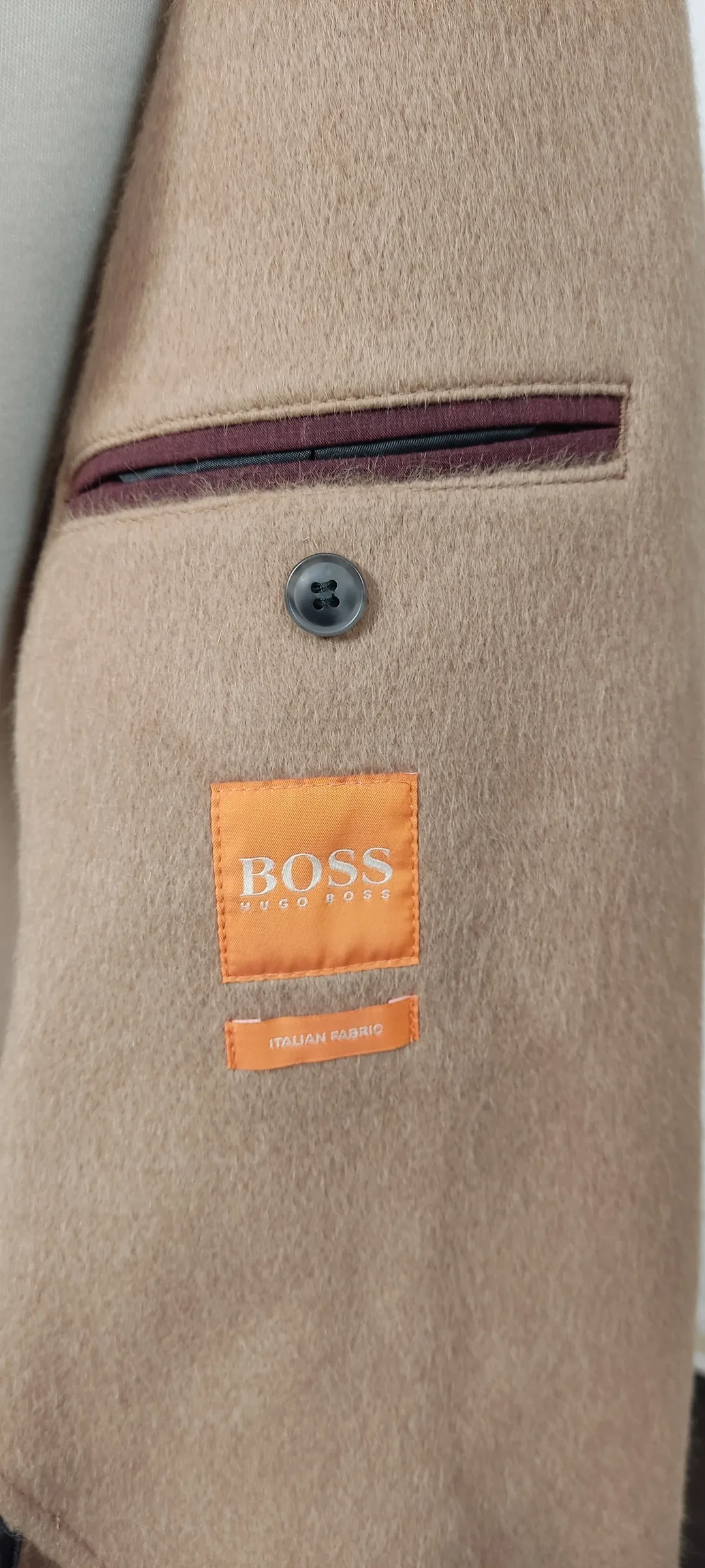  BOSS Regular-Fit Mantel beige Gr. 52 – Bild 7
