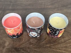 Duftkerzen im Glas - weihnachtliches Motiv - 3 Stück  – Vorschau 2