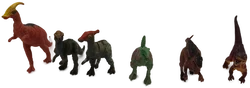 Dinosaurier Figuren 2 Beiner Konvolut 6 Stück  - Bild 4