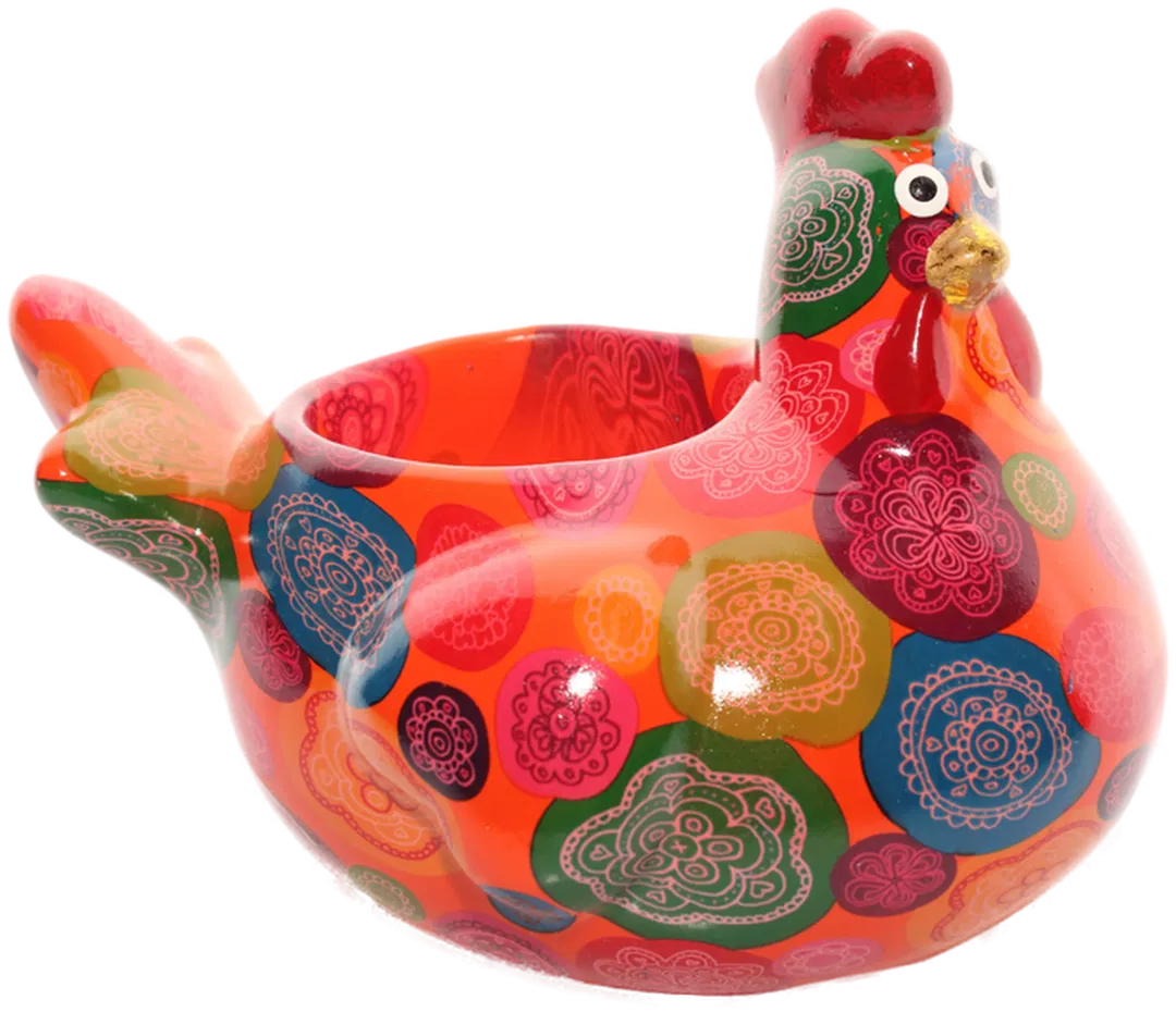 Pomme Pidou Huhn „Henriette“ bunt – Keramik Dekofigur mit Originalverpackung - Bild 3