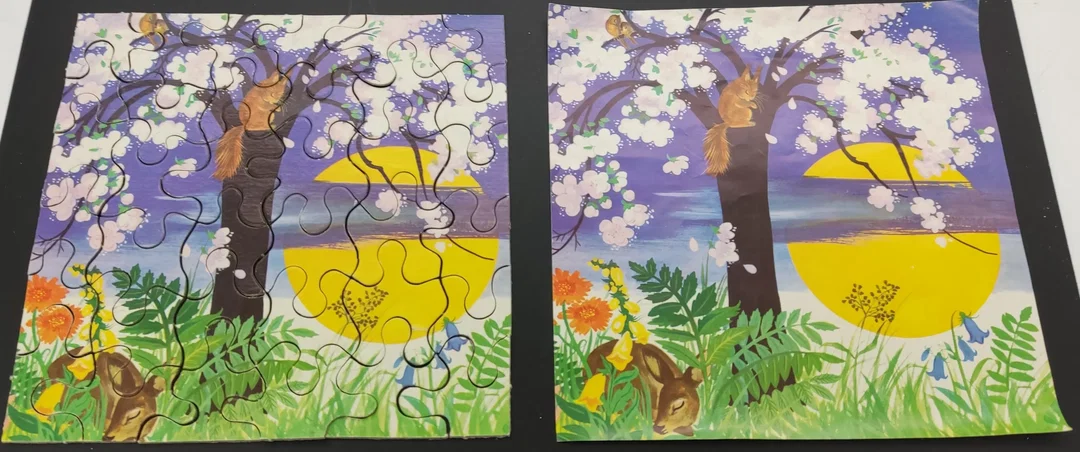 Pestalozzi-Verlag Legespiel-Puzzle "vom Sandmännchen" 3 Bilder  – Bild 2
