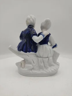 Porzellan Figur Rokoko Paar, Höhe 16 cm - Bild 2