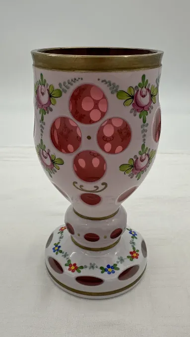 Freundschaftsbecher - böhmisches Glas - Bild 1