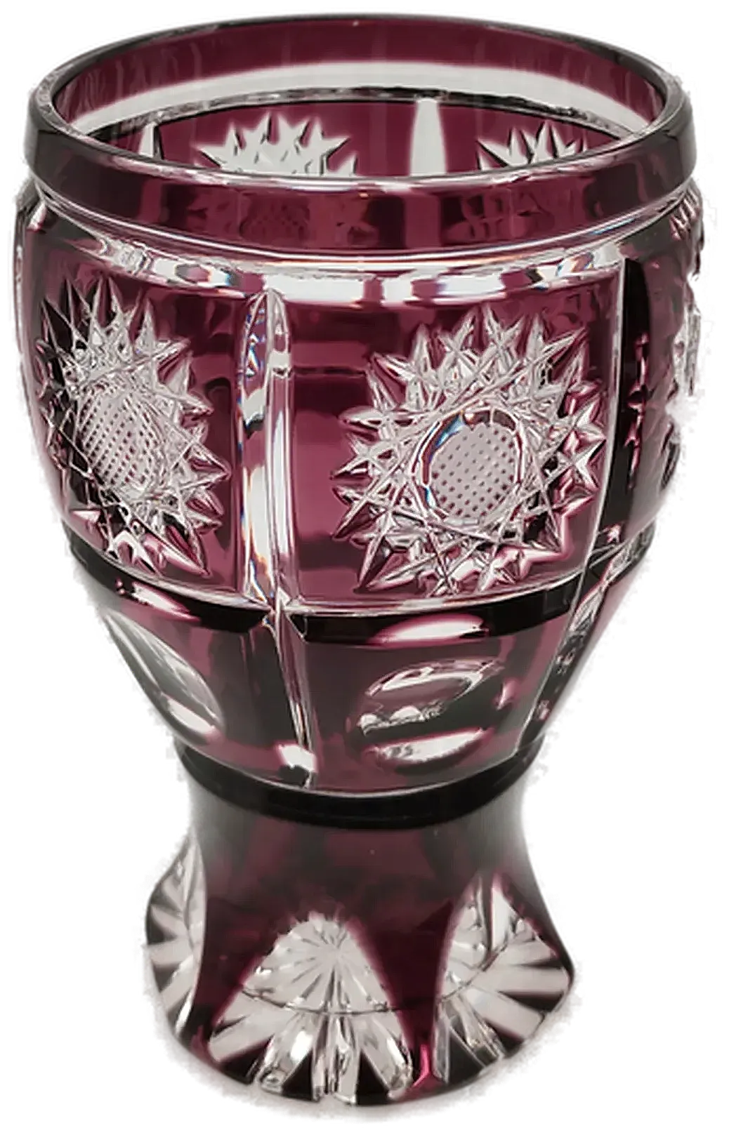 Böhmischer Kristallbecher Bleikristall Transparent | Sammlerstück - Bild 4