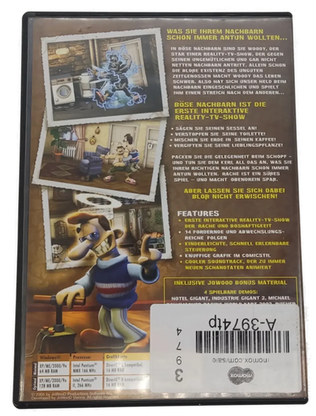 PC Game CD-ROM "Böse Nachbarn" Rache ist ein süsser Spiel – Bild 3