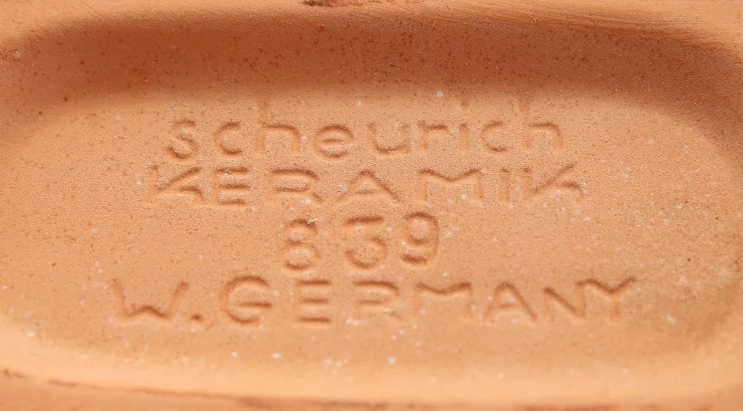 Scheurich "Schlemmertopf" 839 – Terrakotta Bräter mit Hahn –  (W. Germany) – Bild 4