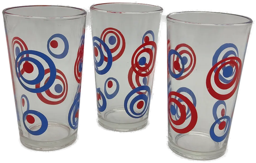 Vintage 3 Trinkgläser - Bild 1