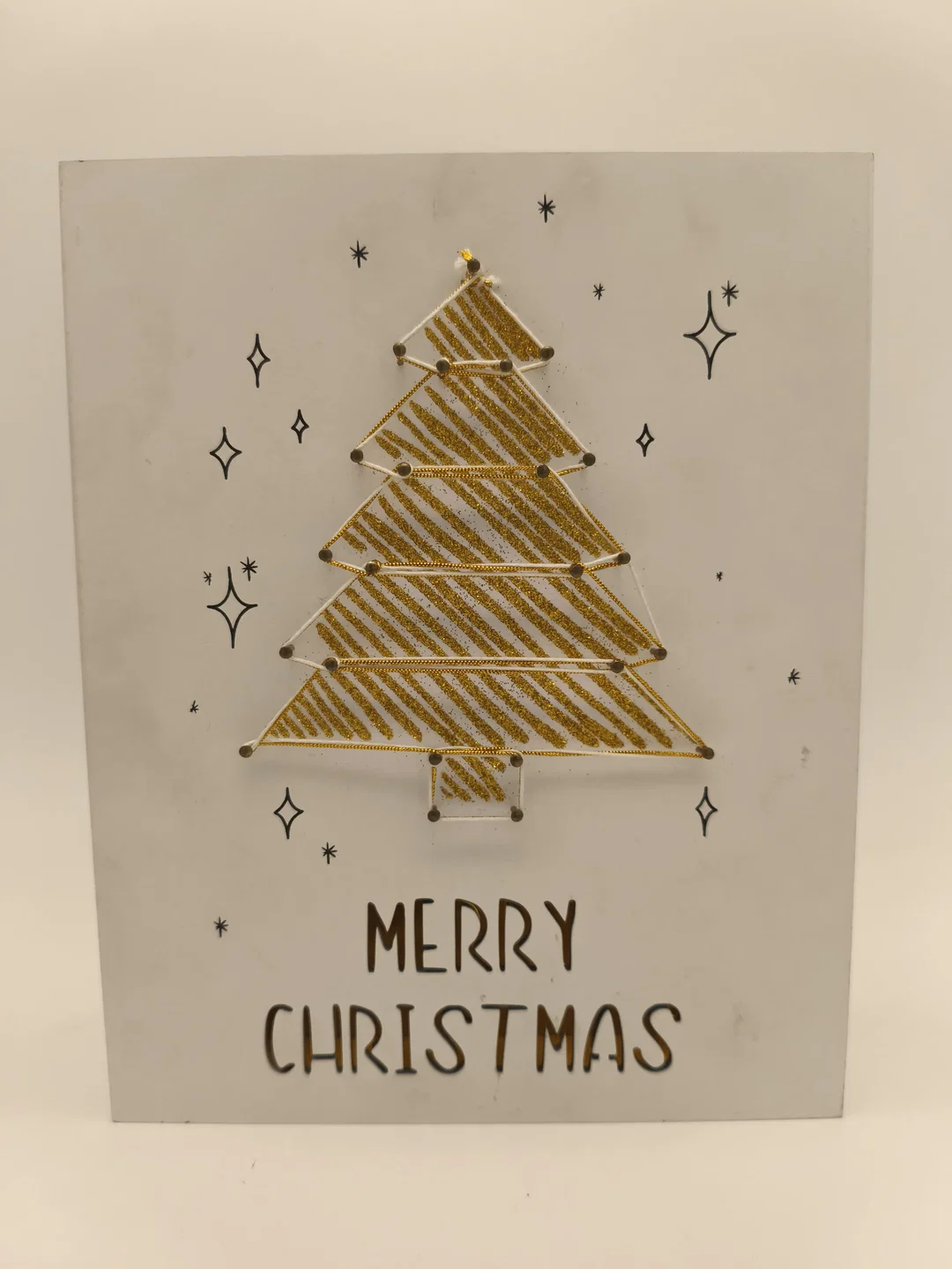 Dekobild Weihnachten, Holz, Merry Christmas – Bild 4