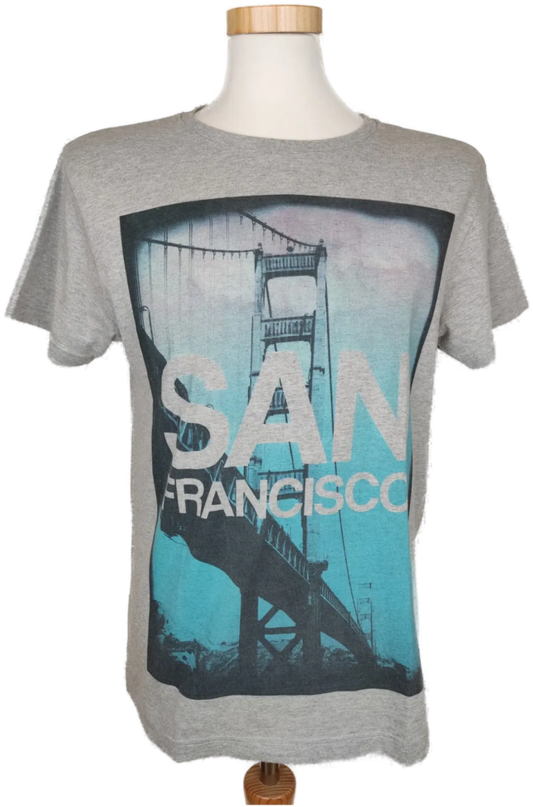 Jack&Jones Herren T-Shirt grau bedruckt - L - Bild 4