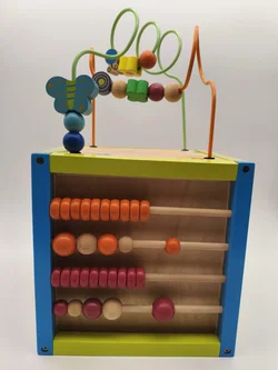 Motorikwürfel  für Kleinkinder, Spielzeug, Holz - Bild 3