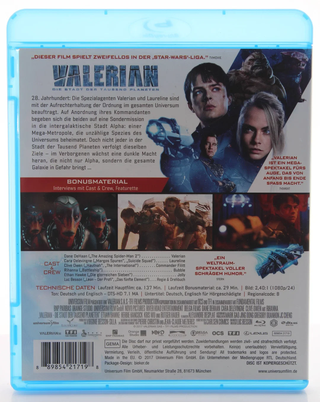 Blu ray "Valerian – Die Stadt der tausend Planeten" – Bild 2