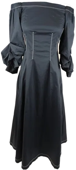 mint & berry Damen-Midikleid mit Carmen-Ausschnitt dunkelblau - XS/34 - Bild 1
