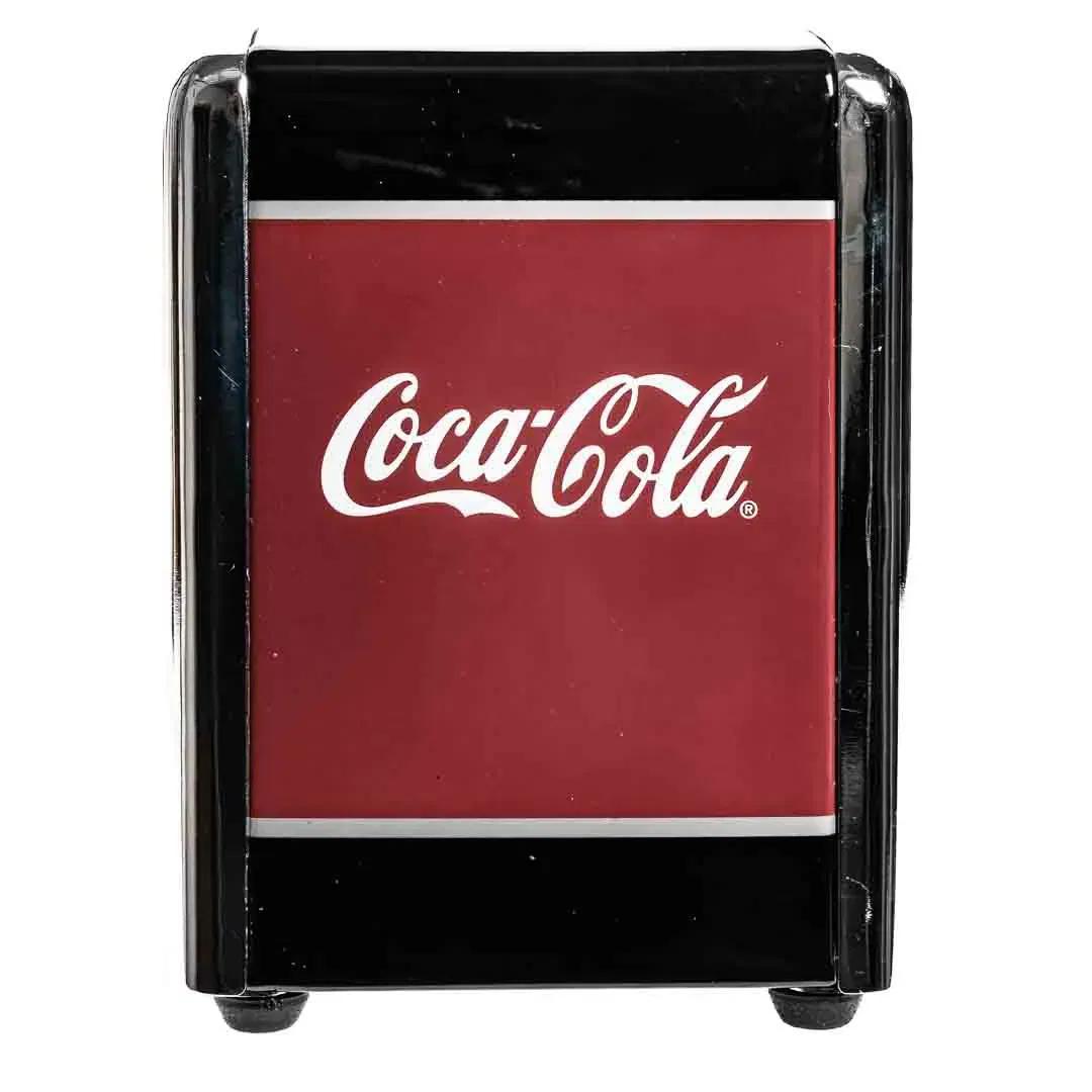COCA-COLA Tisch Servietten-Spender Schwarz/Rot/Silber 