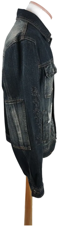 Herren Jeansjacke Just Boy, Gr. L, mit trendigen Applikationen - Bild 2