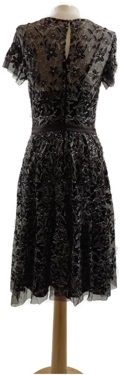 Schwarzes Kleid bestückt  - Bild 3