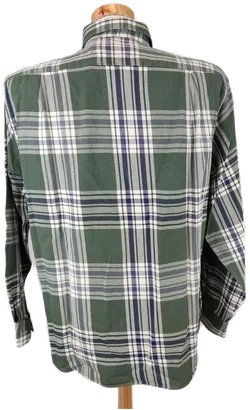 Wendler Herrenhemd kariert grün, weiß - L - Bild 3
