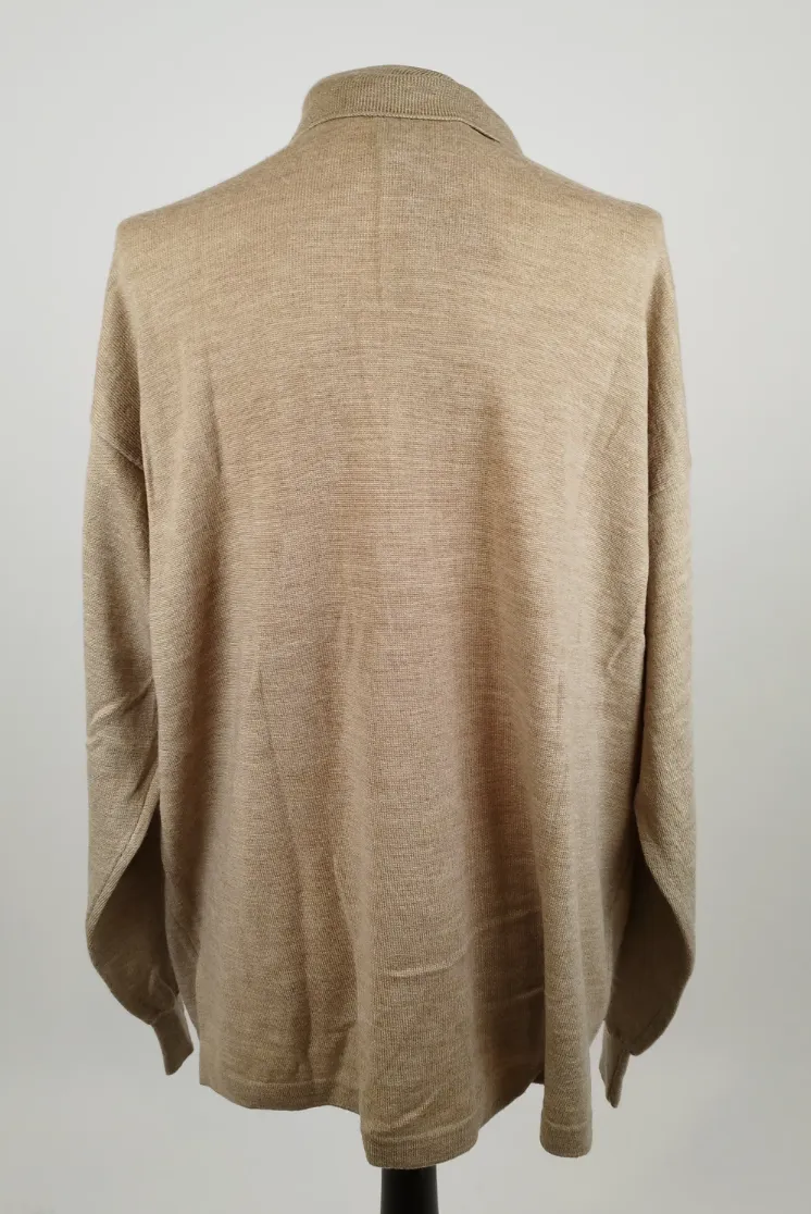 Roberto Collina Pullover zum Zuknüpfen - Gr. 52 / 100% Extrafeine Schurwolle – Bild 3