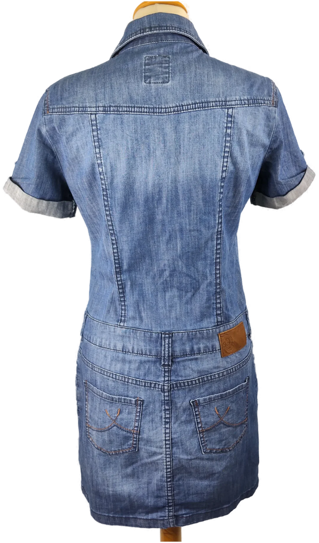 Minikleid s.Oliver Baumwolle Jeans-Look | Jeans-Chic – Bild 3