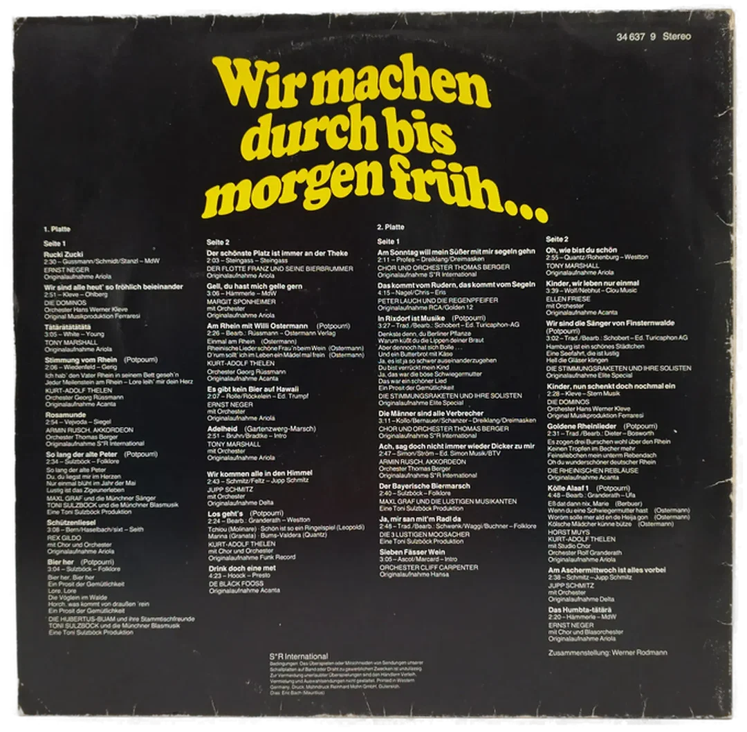 Doppel-LP Schallplatte, Diverse Interpreten 1978 | Stimmungsklassiker – Bild 2